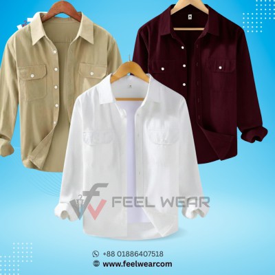 প্রিমিয়াম অক্সফোর্ড কটন শার্ট – ৩ পিস