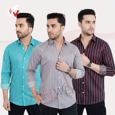 ৩ পিস কম্বো ফুল হাতার চেক শার্ট