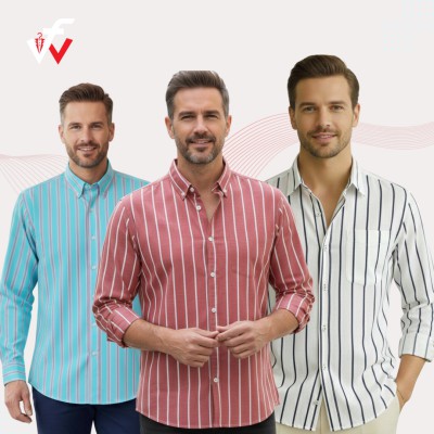 ৩ পিস কম্বো ফুল হাতার চেক শার্ট