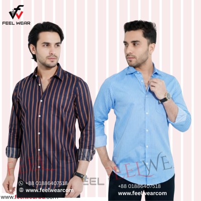 ২ পিস কম্বো ফুল হাতার চেক শার্ট