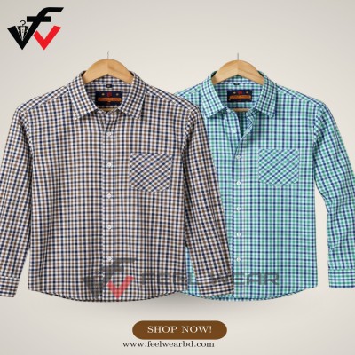 ২ পিসের কম্বো ফুল হাতা শার্ট