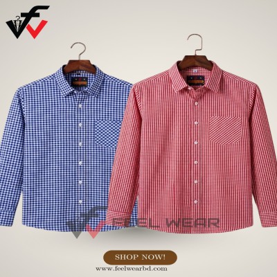 ২ পিসের কম্বো ফুল হাতা শার্ট