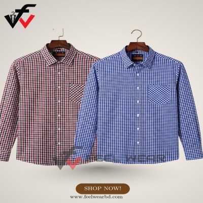 ২ পিসের কম্বো ফুল হাতা শার্ট