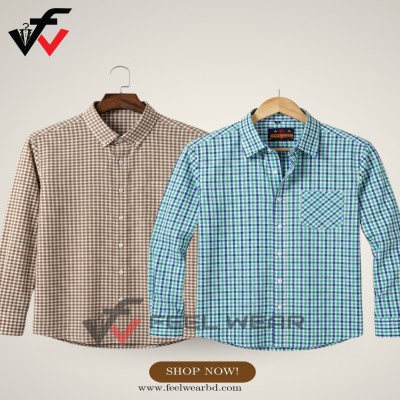 ২ পিসের কম্বো ফুল হাতা শার্ট