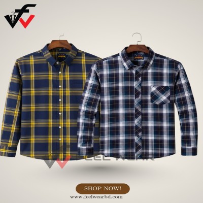 ২ পিসের কম্বো ফুল হাতা শার্ট