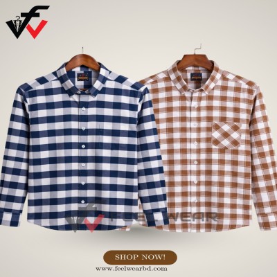 ২ পিসের কম্বো ফুল হাতা শার্ট