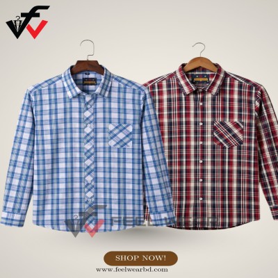 ২ পিসের কম্বো ফুল হাতা শার্ট