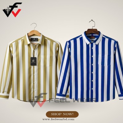 ২ পিসের কম্বো ফুল হাতা শার্ট