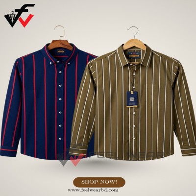 ২ পিসের কম্বো ফুল হাতা শার্ট