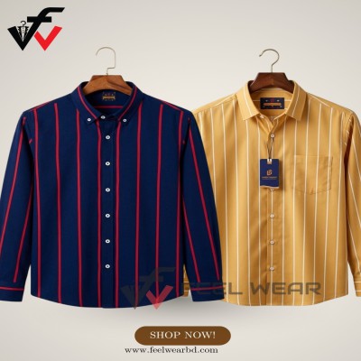 ২ পিসের কম্বো ফুল হাতা শার্ট