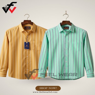 ২ পিসের কম্বো ফুল হাতা শার্ট