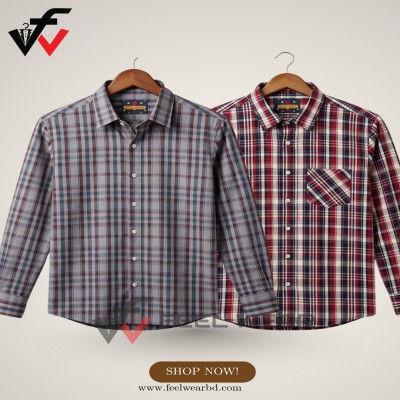 ২ পিসের কম্বো ফুল হাতা শার্ট