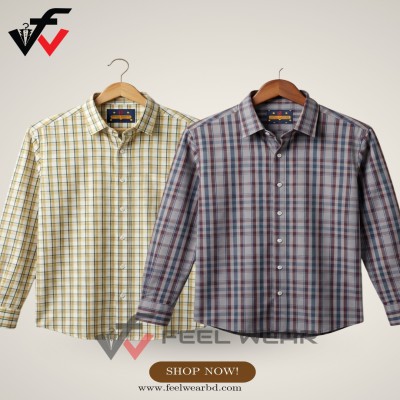 ২ পিসের কম্বো ফুল হাতা শার্ট