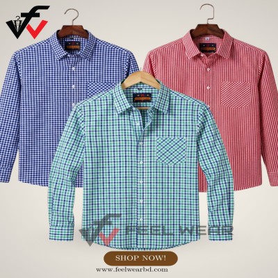 ৩ পিসের কম্বো ফুল হাতা শার্ট