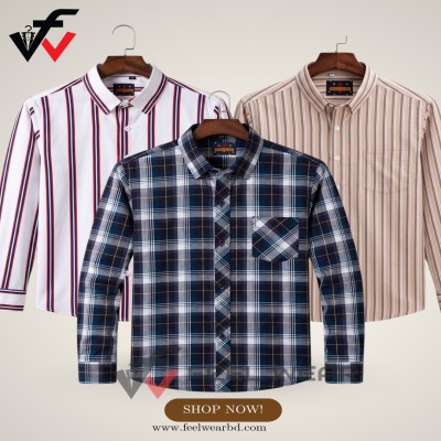 ৩ পিসের কম্বো ফুল হাতা শার্ট