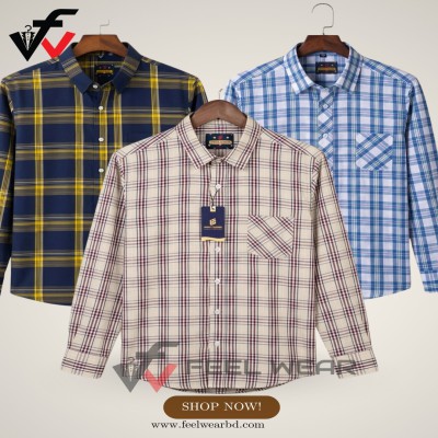 ৩ পিসের কম্বো ফুল হাতা শার্ট