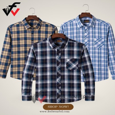 ৩ পিসের কম্বো ফুল হাতা শার্ট