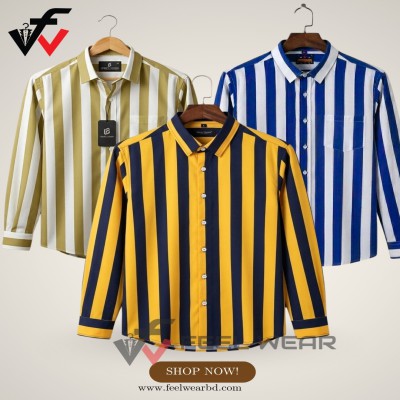 ৩ পিসের কম্বো ফুল হাতা শার্ট