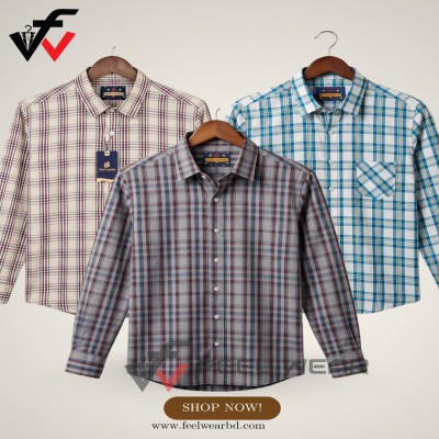 ৩ পিসের কম্বো ফুল হাতা শার্ট