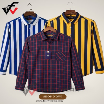 ৩ পিসের কম্বো ফুল হাতা শার্ট