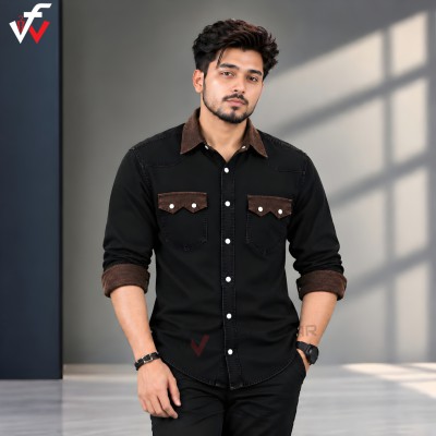 1 পিস প্রিমিয়াম ডেনিম শার্ট-(ফুল হাতা)