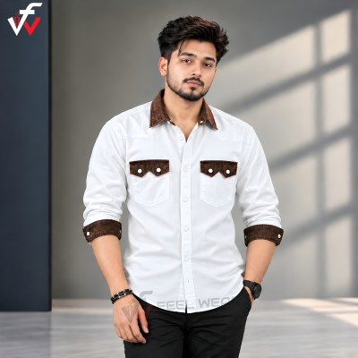 1 পিস প্রিমিয়াম ডেনিম শার্ট-(ফুল হাতা)