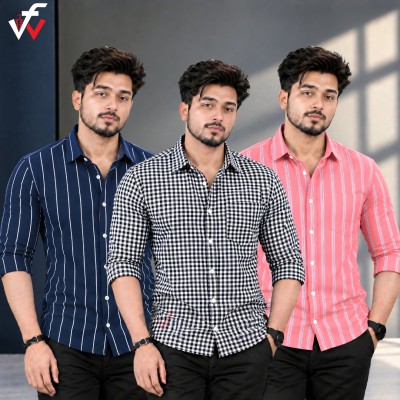 ৩ পিস কটন শার্ট (এক-পকেট)