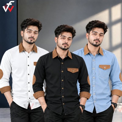 ৩ পিস প্রিমিয়াম ডেনিম শার্ট-(ফুল হাতা)