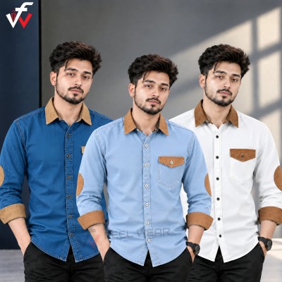 ৩ পিস প্রিমিয়াম ডেনিম শার্ট-(ফুল হাতা)