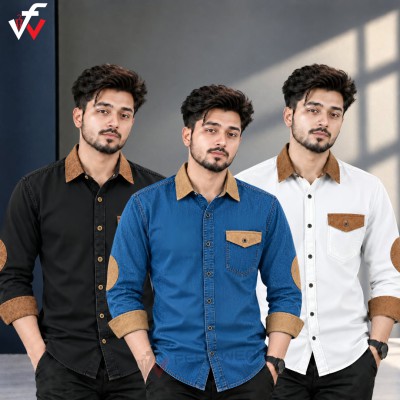৩ পিস প্রিমিয়াম ডেনিম শার্ট-(ফুল হাতা)