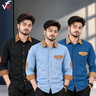 ৩ পিস প্রিমিয়াম ডেনিম শার্ট-(ফুল হাতা)