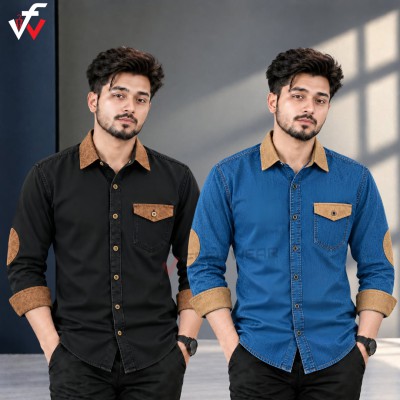 ২ পিস প্রিমিয়াম ডেনিম শার্ট-(ফুল হাতা)
