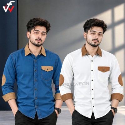 ২ পিস প্রিমিয়াম ডেনিম শার্ট-(ফুল হাতা)