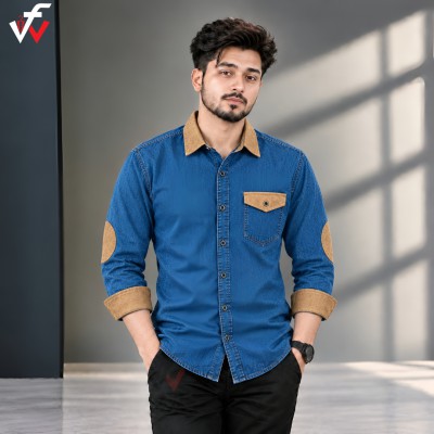 ১ পিস প্রিমিয়াম ডেনিম শার্ট-(ফুল হাতা)