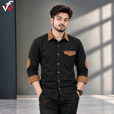 ১ পিস প্রিমিয়াম ডেনিম শার্ট-(ফুল হাতা)