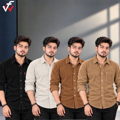 4 পিস প্রিমিয়াম কর্ড শার্ট-( এক পকেট )