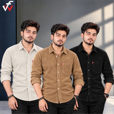 3 পিস প্রিমিয়াম কর্ড শার্ট-( এক পকেট )