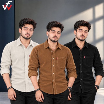 3 পিস প্রিমিয়াম কর্ড শার্ট-( এক পকেট )