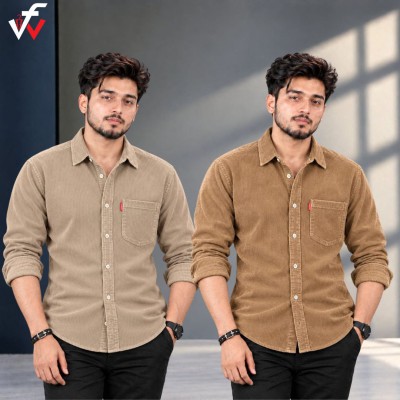 2 পিস প্রিমিয়াম কর্ড শার্ট-( এক পকেট )
