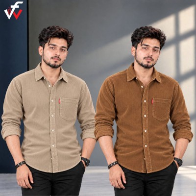 2 পিস প্রিমিয়াম কর্ড শার্ট-( এক পকেট )