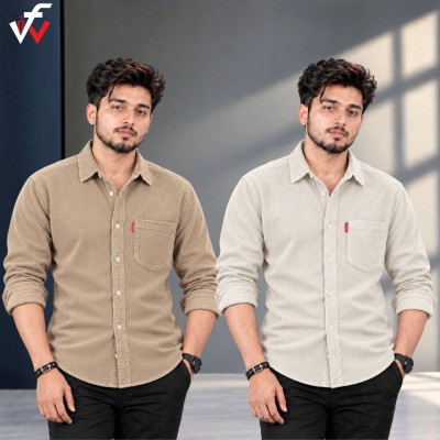2 পিস প্রিমিয়াম কর্ড শার্ট-( এক পকেট )