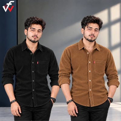2 পিস প্রিমিয়াম কর্ড শার্ট-( এক পকেট )
